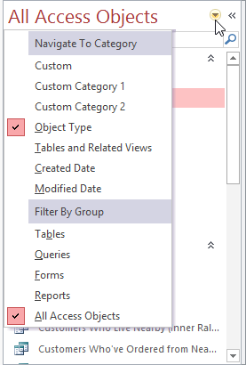 Selecting a new sort option