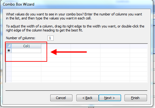 Combo Box Wizard