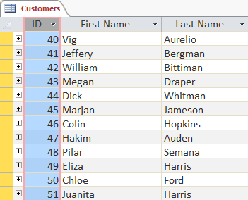 Record ID numbers