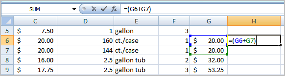 Sample Formula