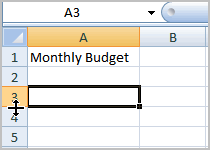 Modify Row Height