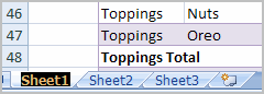 New Name for Worksheet