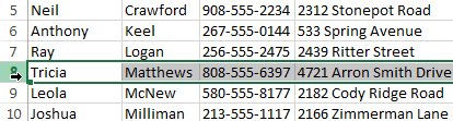 Screenshot of Excel 2013