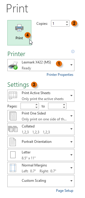 Screenshot of Excel 2013