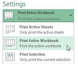 Screenshot of Excel 2013