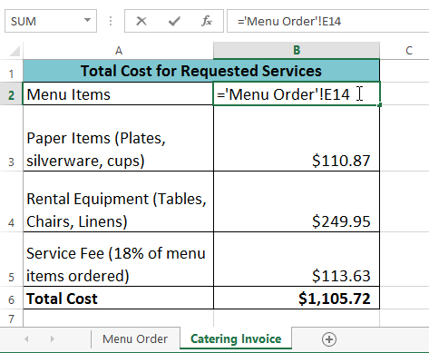 Screenshot of Excel 2013