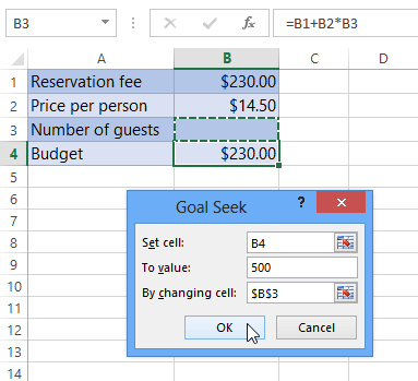 Screenshot of Excel 2013