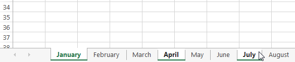 Screenshot of Excel 2013