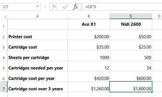 screenshot of excel 2013