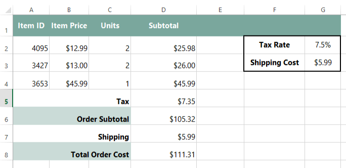 screenshot of excel 2013