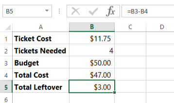 screenshot of excel 2013