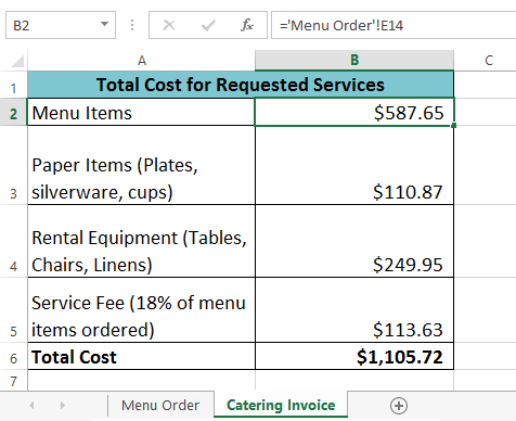 Screenshot of Excel 2013