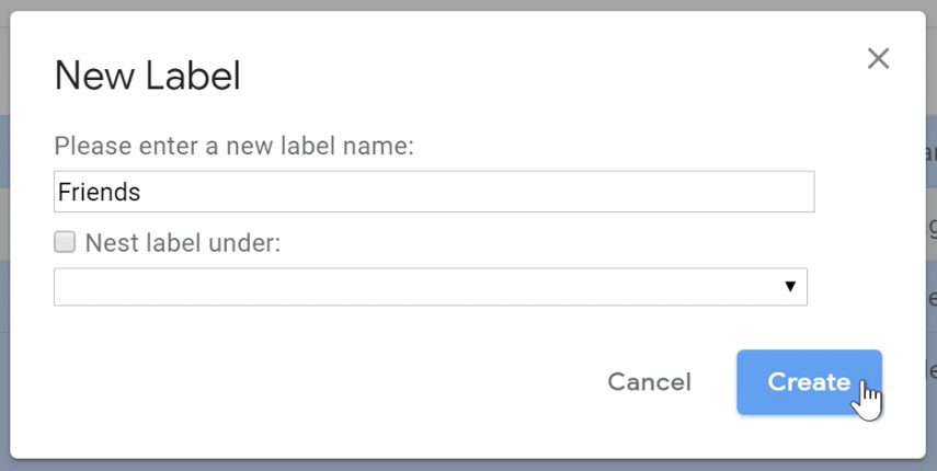 Naming the label