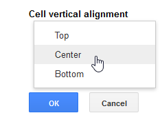 Centering the vertical alignment