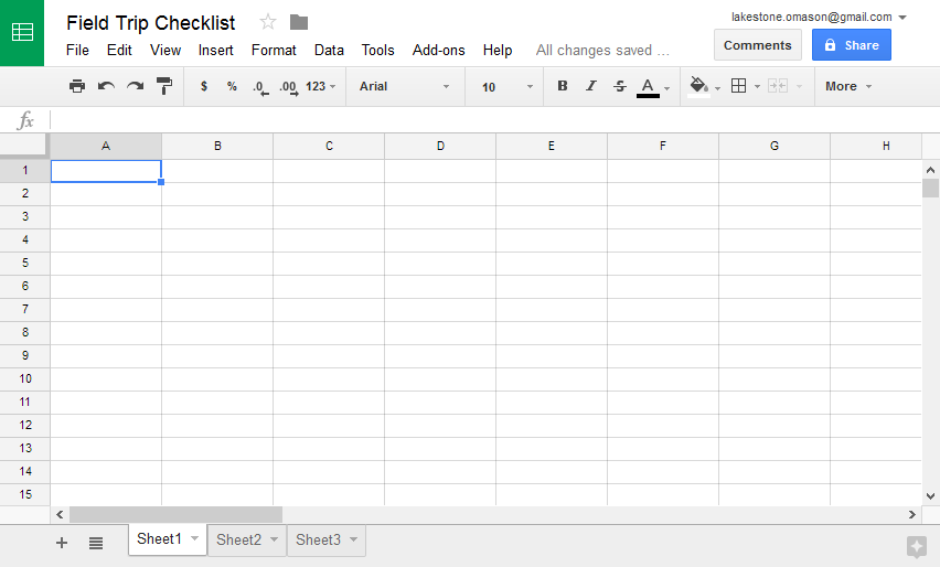 Interactive for Google Sheets interface