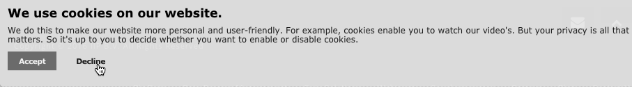 disabling cookies