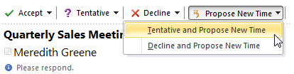 Screenshot of Microsoft Outlook 2010