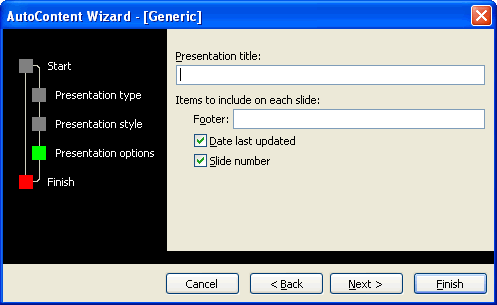 Third AutoCentent dialog box