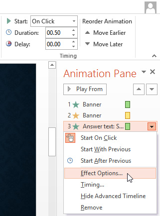 Screenshot of PowerPoint 2013