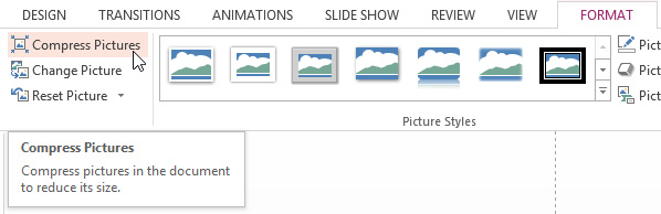 Screenshot of PowerPoint 2013