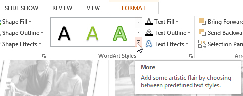 Screenshot of PowerPoint 2013