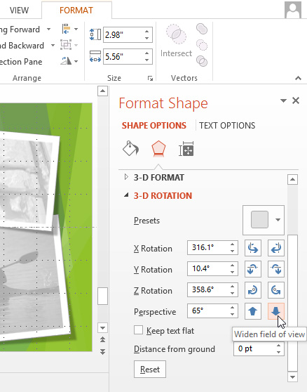 Screenshot of PowerPoint 2013