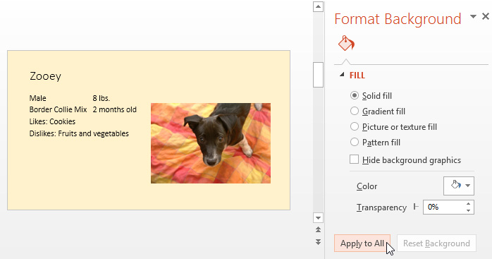 Screenshot of PowerPoint 2013