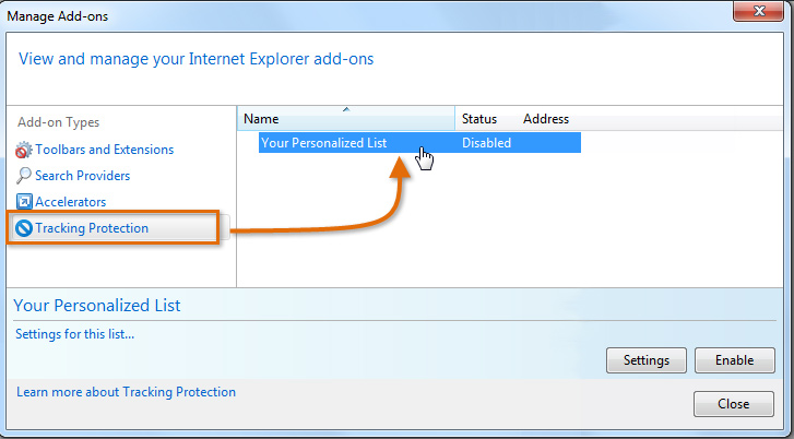 Screenshot of Internet Explorer