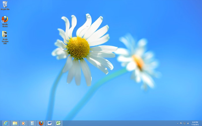 Screenshot of Windows 8