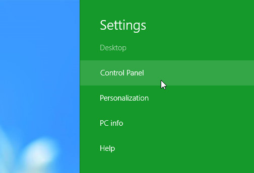 Screenshot of Windows 8