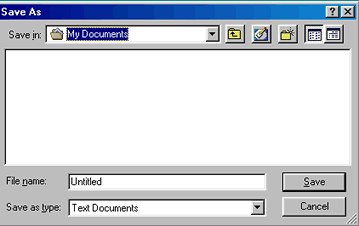 Notepad Dialog Box