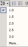 Line Spacing Options