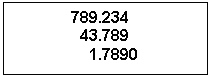 Decimal Tab Example