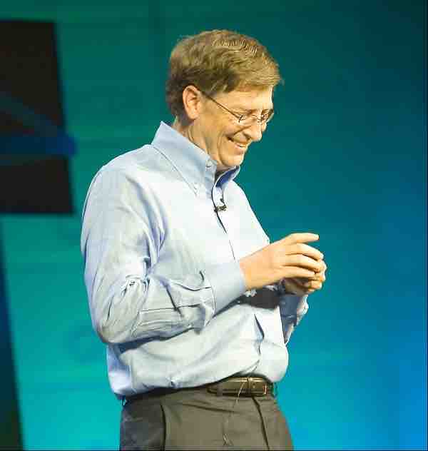 Bill Gates making a speech