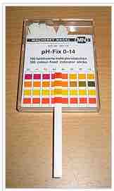 pH measuring strips