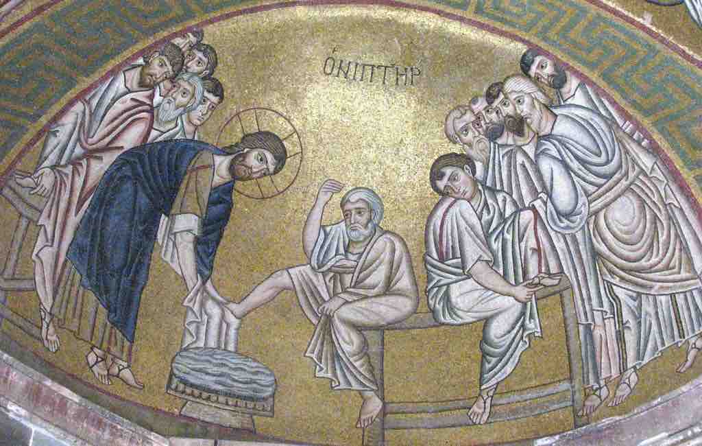 Christ Washing the Feet of His Disciples, Hosios Loukas, Greece.