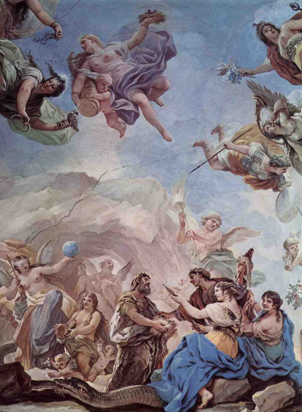<em>The Creation of Man</em>, fresco by Giordano in the Palazzo Medici-Riccardi in Florence, 1684–1686.