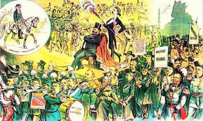 Cartoon of the James Garfield inauguration