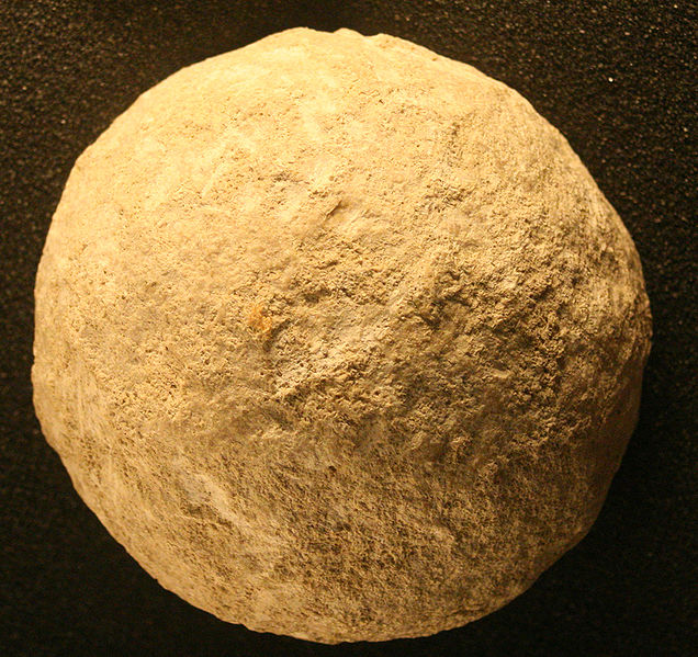 Stone ball from a set of Paleolithic bolas