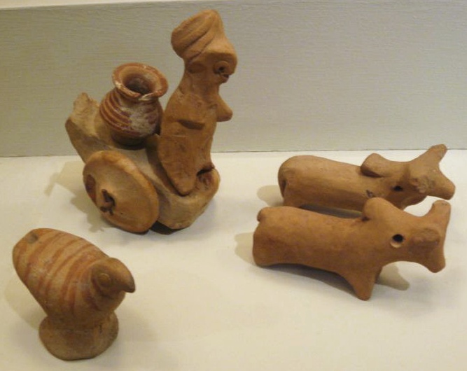 Miniature Votive Images or Toy Models from Harappa, c. 2500 BCE