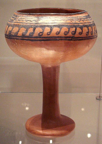 Ceramic goblet from Navdatoli, Malwa, c. 1300 BCE