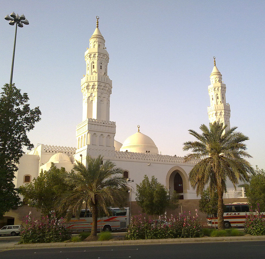 The Masjid al-Qiblatain, where Muhammad established the new Qibla, or direction of prayer
