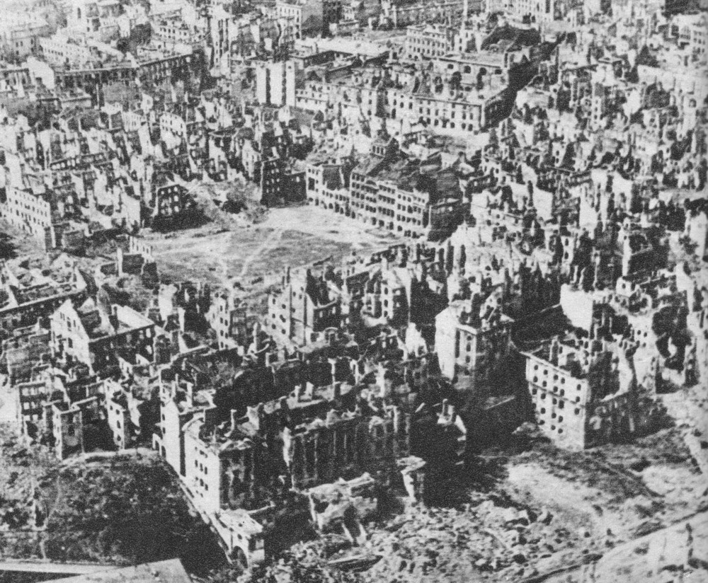 
Destroyed Warsaw, the capital of Poland, January 1945.
