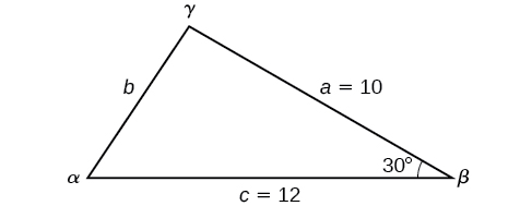 Example oblique triangle