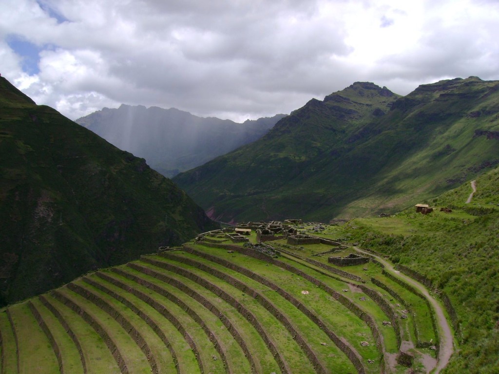 Terraced farmland in Peru