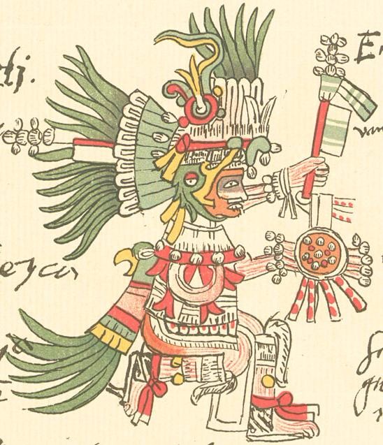 Huitzilopochtli as depicted in the Codex Telleriano-Remensis