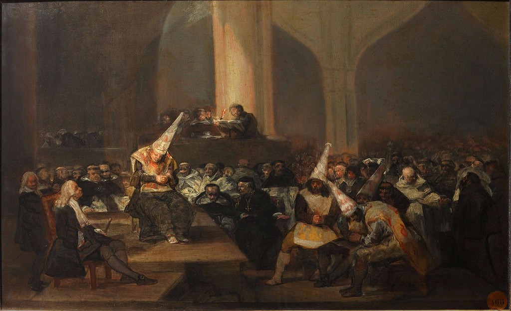
The Inquisition Tribunal as illustrated by Francisco de Goya (1808/1812)