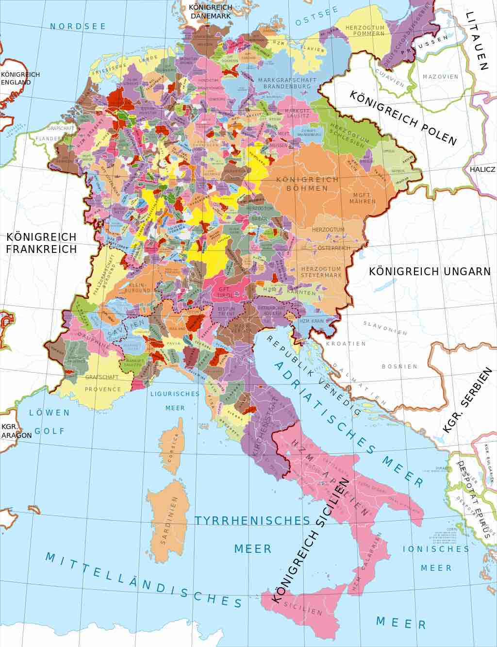 The Holy Roman Empire, 12th century