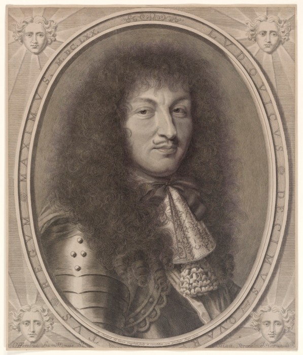 
Louis XIV in 1670, engraved portrait by Robert Nanteuil, 
Yale University Art Gallery.


