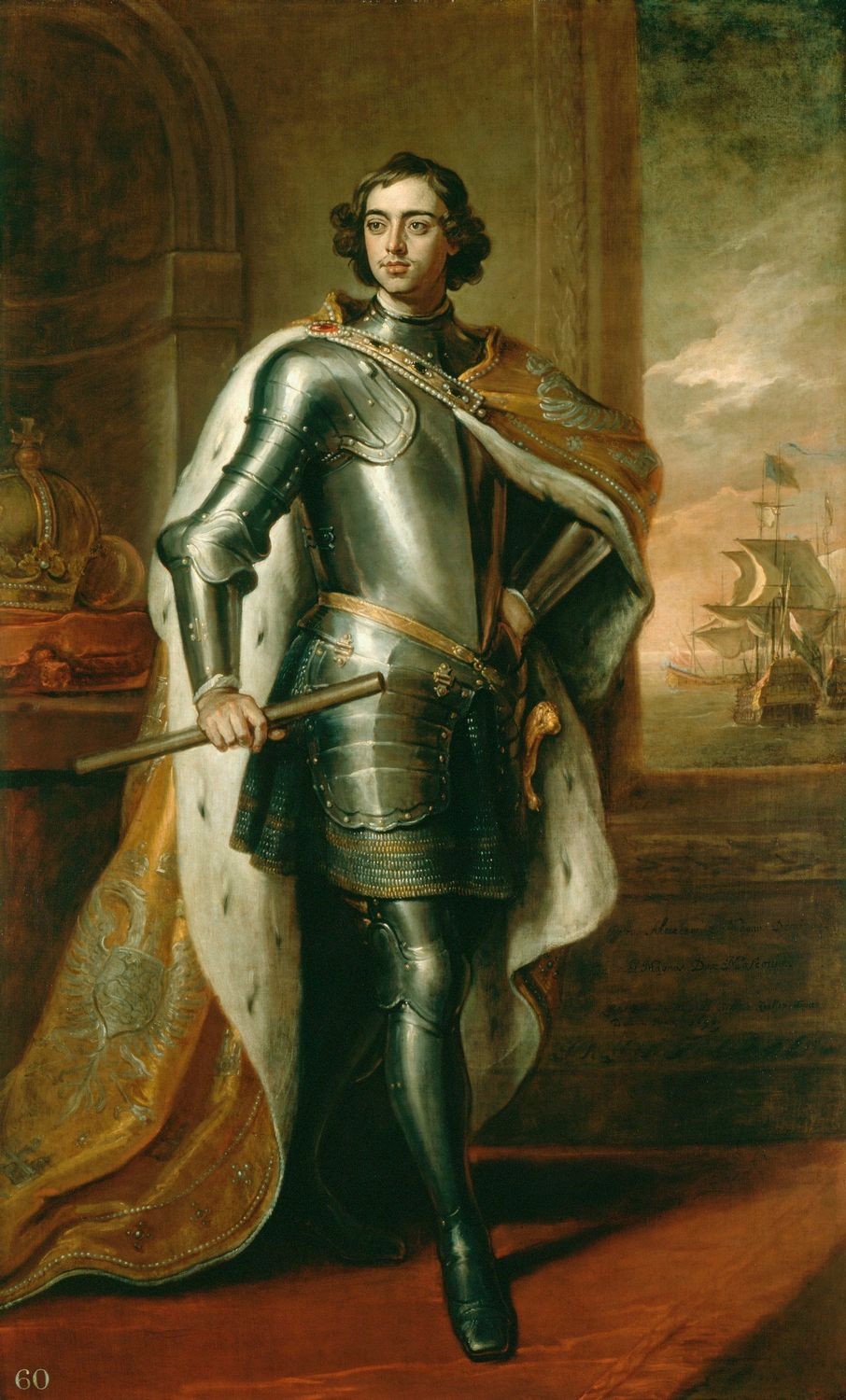 Peter the Great as a young ruler in 1698